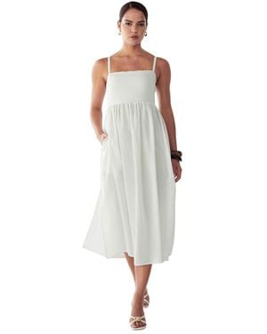 ST MRLO Lanah Midi Dress - White