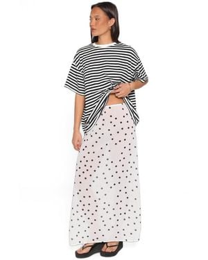 Petal & Pup Tammi Oversized High-rise Midi Top And Skirt - White