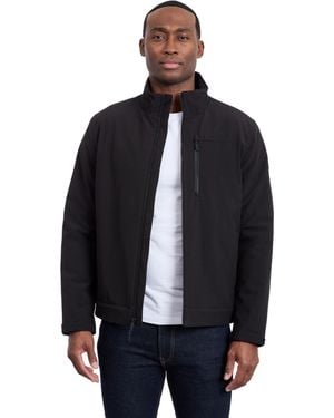 Calvin Klein Sherpa Lined Softshell Stand Collar Jacket - Blue