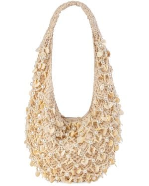 Sam Edelman Ariel Knit Medium Hobo Handbag - Metallic