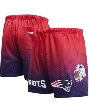 Pro Standard Â Navy/red New England Patriots Ombre Mesh Shorts