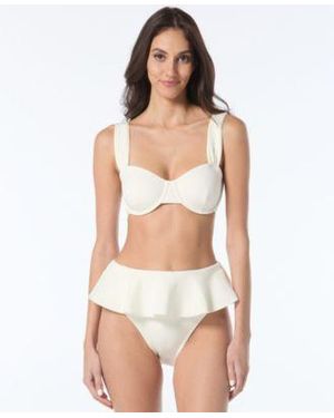 Vince Camuto Underwire Bikini Top Skirted Bottoms - Orange