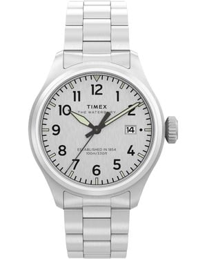 Timex Quartz Analog -tone Stainless Steel Watch - Metallic