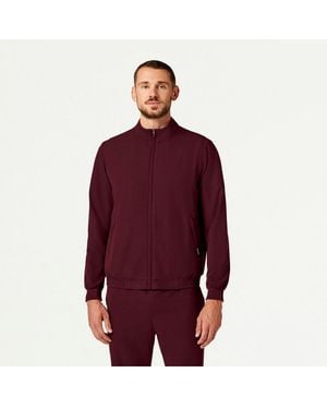 Jaanuu Wolfe 6-pocket Classic Scrub Jacket - Red