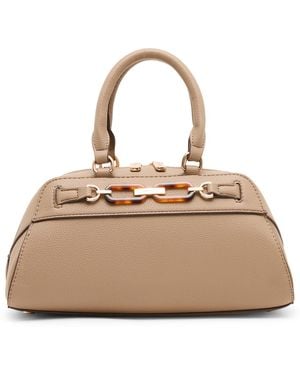 Anne Klein Tortoise Small Satchel Handbag - Natural
