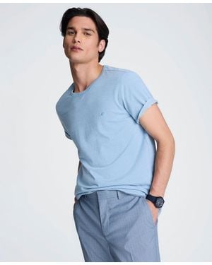 Kenneth Cole Slim Fit Crewneck T-shirt - Blue