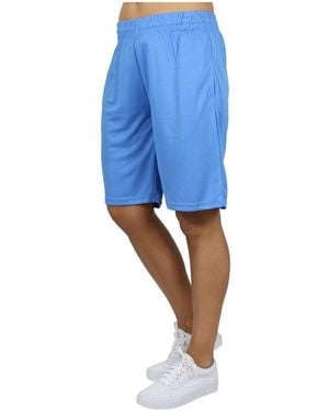 Galaxy By Harvic Loose Fit Moisture Wicking Performance Mesh Shorts - Blue