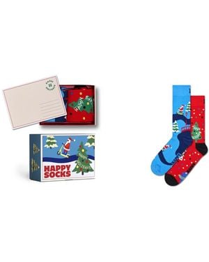 Happy Socks Happy Holidays Socks Gift Set - Red