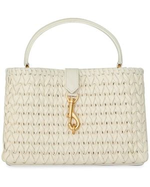 Rebecca Minkoff Megan Small Top Handle Satchel Handbag - Natural