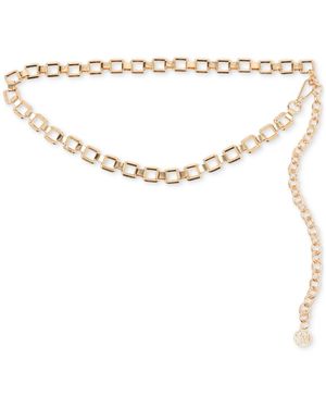 Steve Madden Geometric Chain Belt - Metallic