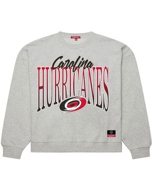 Mitchell & Ness Carolina Hurricanes Hockey Night Sweatshirt - Gray