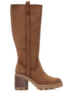 Xti Suede Tall Boots Refresh Collection - Brown
