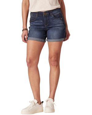 Democracy 5" Destructed "ab" Solution Rolled Cuff Short - Blue