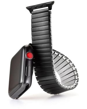 Speidel Twist-o-flex Band Compatible For Use With The Apple Watch (series 1-8 - Gray