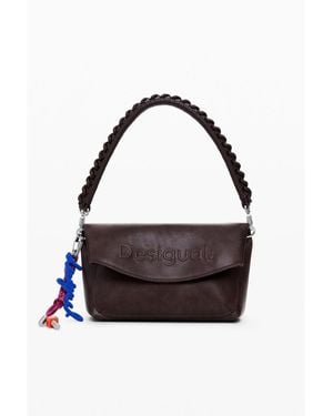 Desigual Medium Faux Suede Bag - Brown