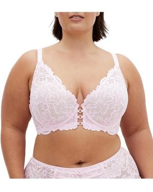 City Chic Plus Size Paige Contour Bra - White
