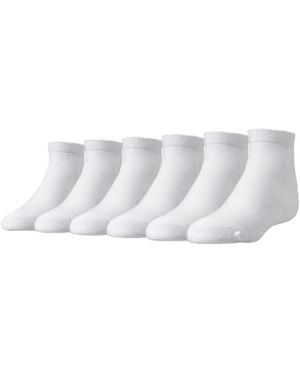 Sof Sole Big Boys And Girls 6-pack Low-cut Socks From Finish Line - White