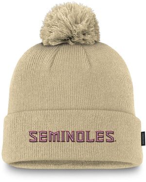 Nike Florida State Seminoles Peak Cuffed Knit - Natural
