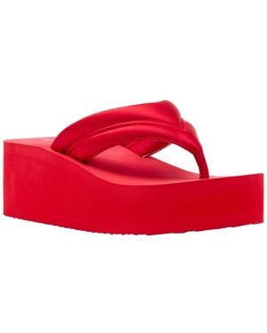 Madden Girl Karson Platform Wedge Sandals - Red