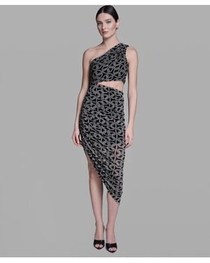 BCBGMAXAZRIA One-shoulder Midi Dress - Multicolor