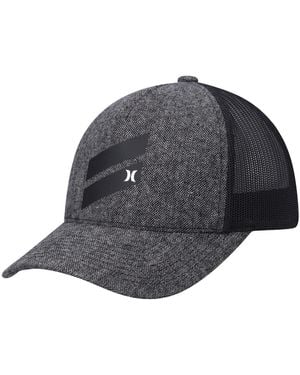 Hurley Icon Slash Trucker Snapback Hat - Gray
