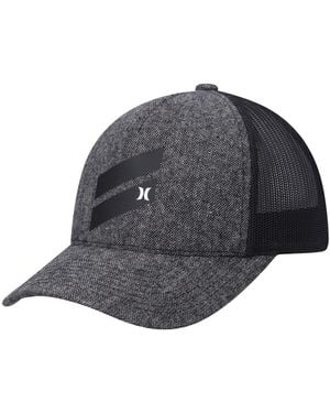 Hurley Icon Slash Trucker Snapback Hat - Gray
