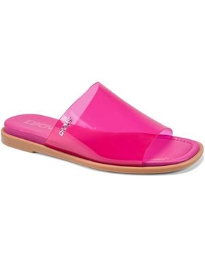 DKNY Cataline Slide Flat Sandals - Pink