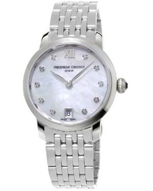 Frederique Constant Swiss Slimline Diamond (1/20 Ct. T.w. - Black