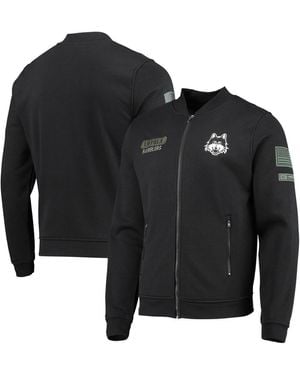 Colosseum Athletics Loyola Chicago Ramblers Oht Military-inspired Appreciation High-speed Bomber Full-zip Jacket - Black