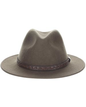 Scala Crush Felt Safari Hat - Gray