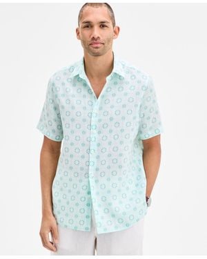 Club Room Marks Medallion Shirt - Blue
