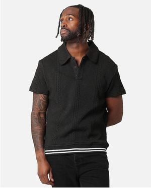 Xxiii Danny Knit Polo Shirt - Black