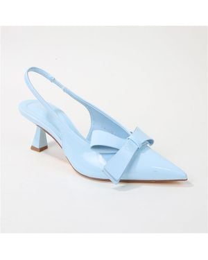 BERNESS Calliope Slingback Kitten Heels - Blue
