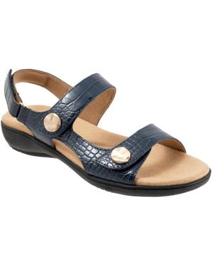 Trotters Romi Croco Sandal - Metallic