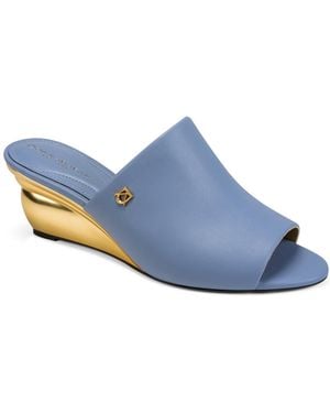 Donna Karan Donna Heeled Mules - Blue