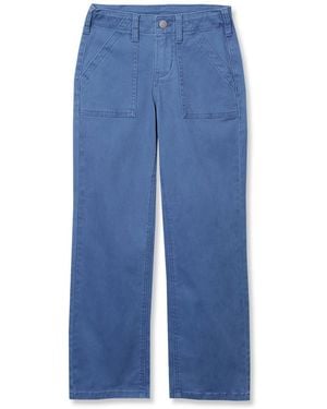 Lands' End Girls Woven Utility Cargo Pant - Blue