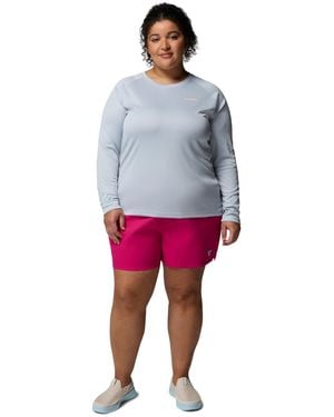 Columbia Plus Size rugged Water Comfort Stretch Shorts - Red