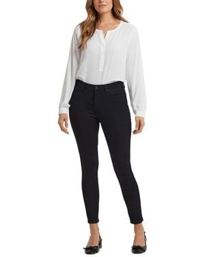NYDJ Petite Ami Skinny Pull On Jeans - Black