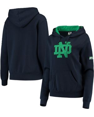 Stadium Athletic Notre Dame Fighting Irish Big Logo Pullover Hoodie - Blue