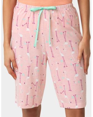 Hue Chalk Dot Pj Bermuda - Pink