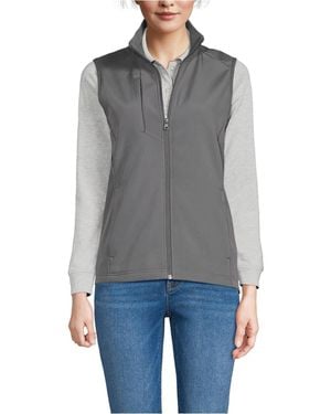 Lands' End Soft Shell Vest - Gray