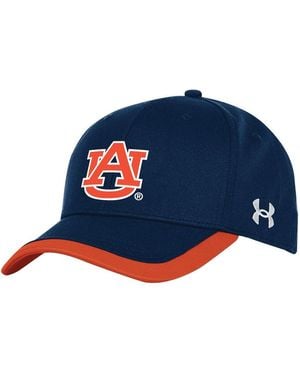 Under Armour Auburn Tigers Sideline Blitzing Accent Flex Hat - Blue