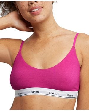 Hanes Originals Comfortflex Cropped Bralette Mso103 - Pink