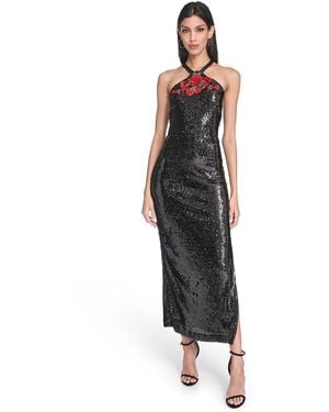 black and cheetah dress Rebecca Taylor Cheetah Silk-Blend A-Line Dress