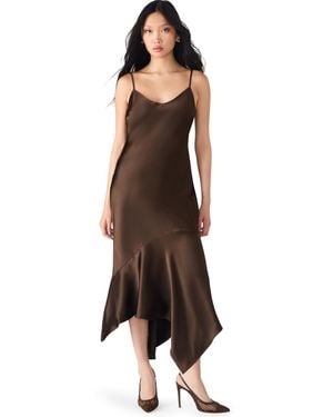 Steve Madden Lucille Satin Slip Dress - Brown