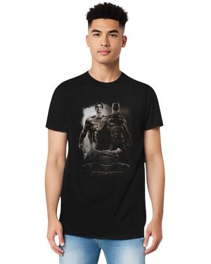 Batman V Superman Dawn Short Sleeve Tall Tee / T-shirt - Black