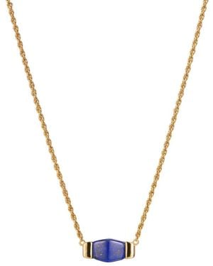 Retro Chic Ishtar Goddess Pendant Necklace - Metallic