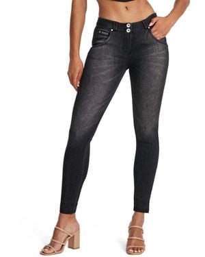 Freddy Mid-rise Snug Sculpting Skinny Jeans - Blue