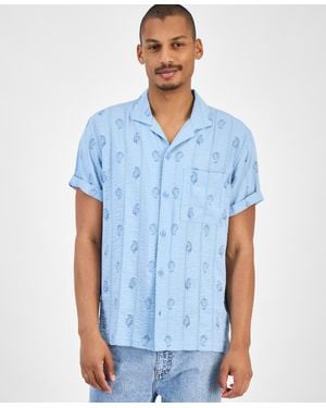 Sun & Stone Sun + Stone Seersucker Camp Shirt - Blue