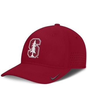 Nike Stanford 2026 Sideline Practice Aerobill Swooshflex Dri-fit Hat - Red